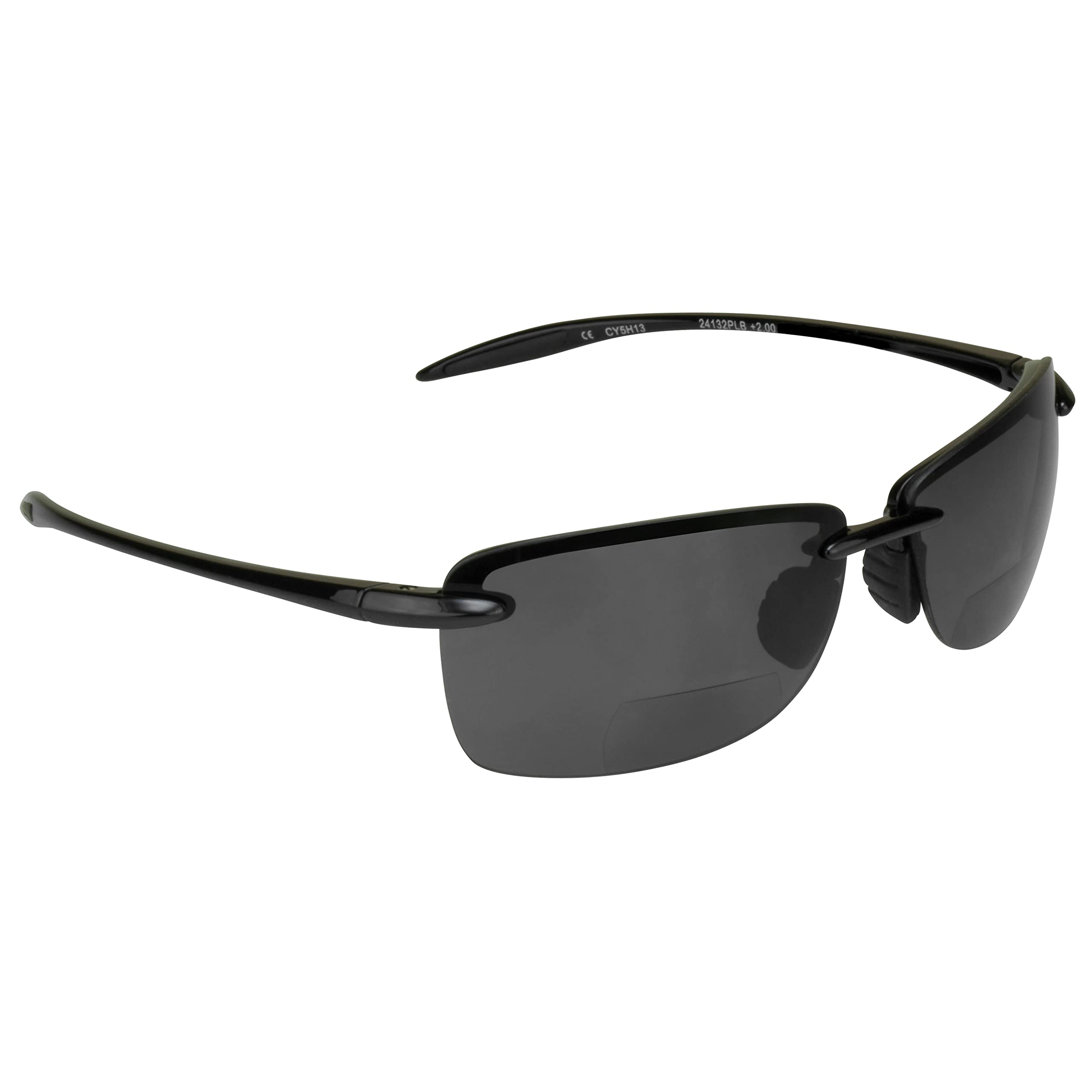 proSPORT Polarized Bifocal Reading Sunglass Readers Maui Men Women Gray Lens Rimless Fishing 1.50 2.00 2.50 G