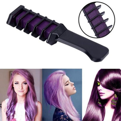 Mini Disposable Hair Color Chalk with Brush