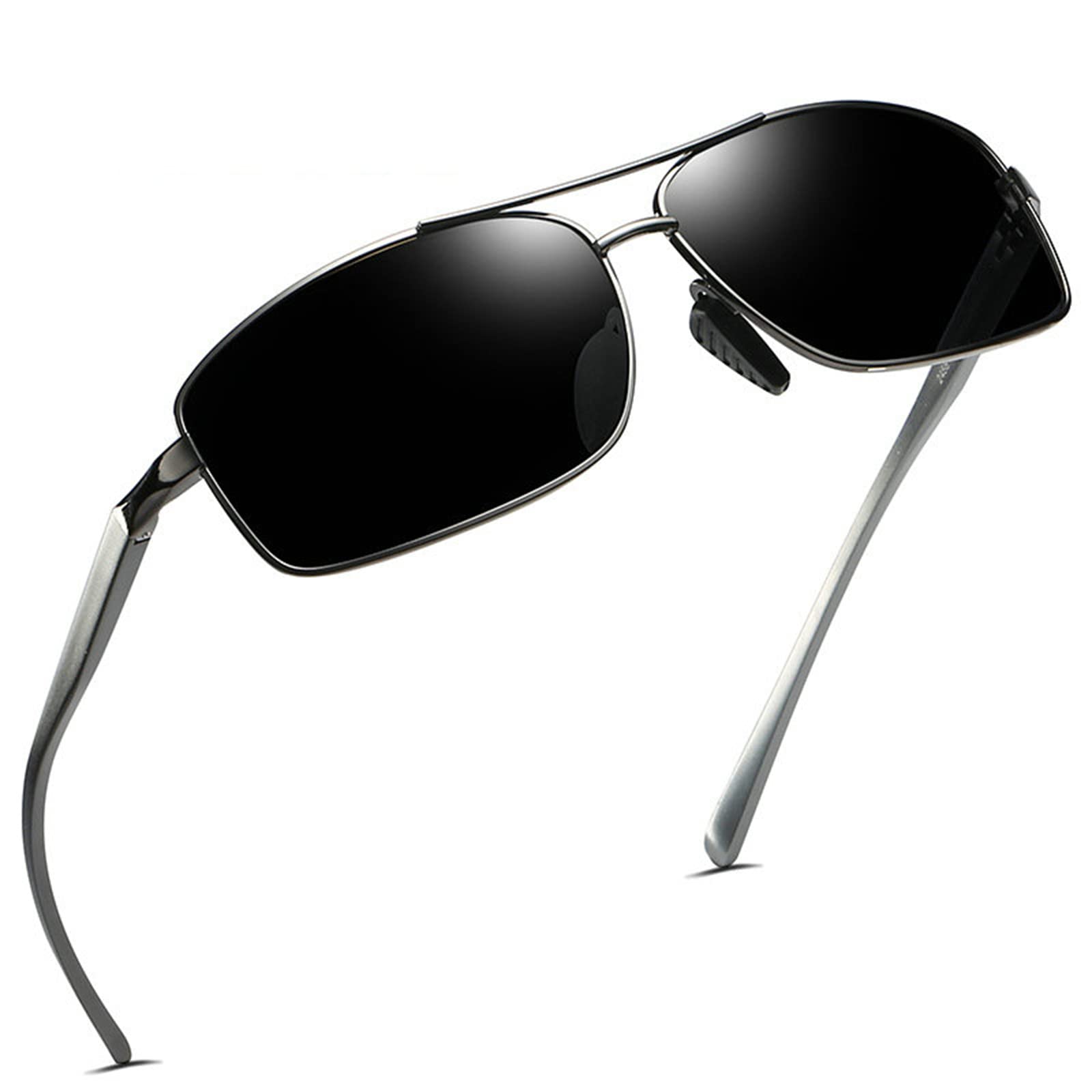 willochra Sports Aluminum magnesium Polarized Reading Glasses Sunglasses For Men Women Full Lens Magnification Sunglass Readers (black 0 multiplier_x)